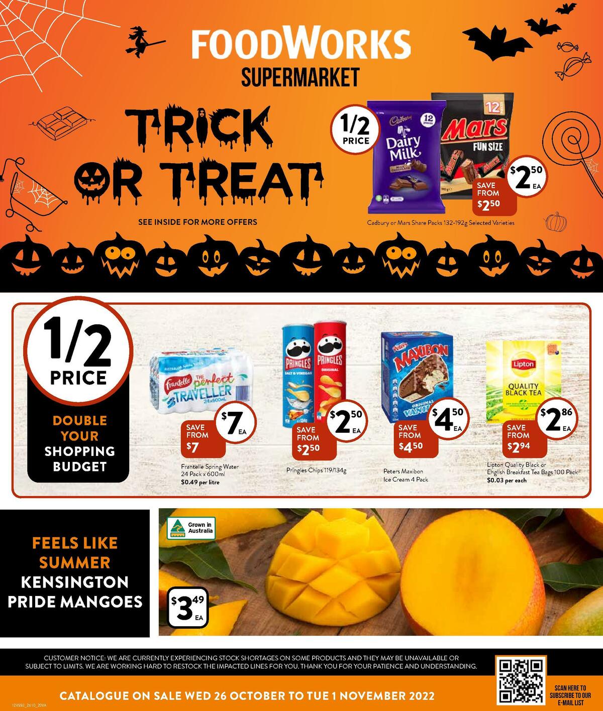 FoodWorks Supermarket Catalogues from 26 October