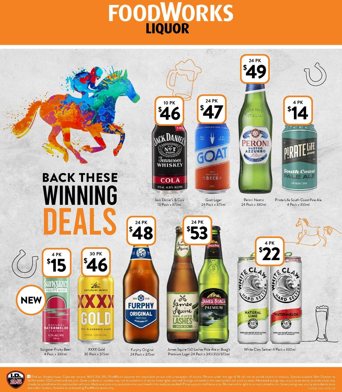 FoodWorks Liquor Catalogues from 26 October