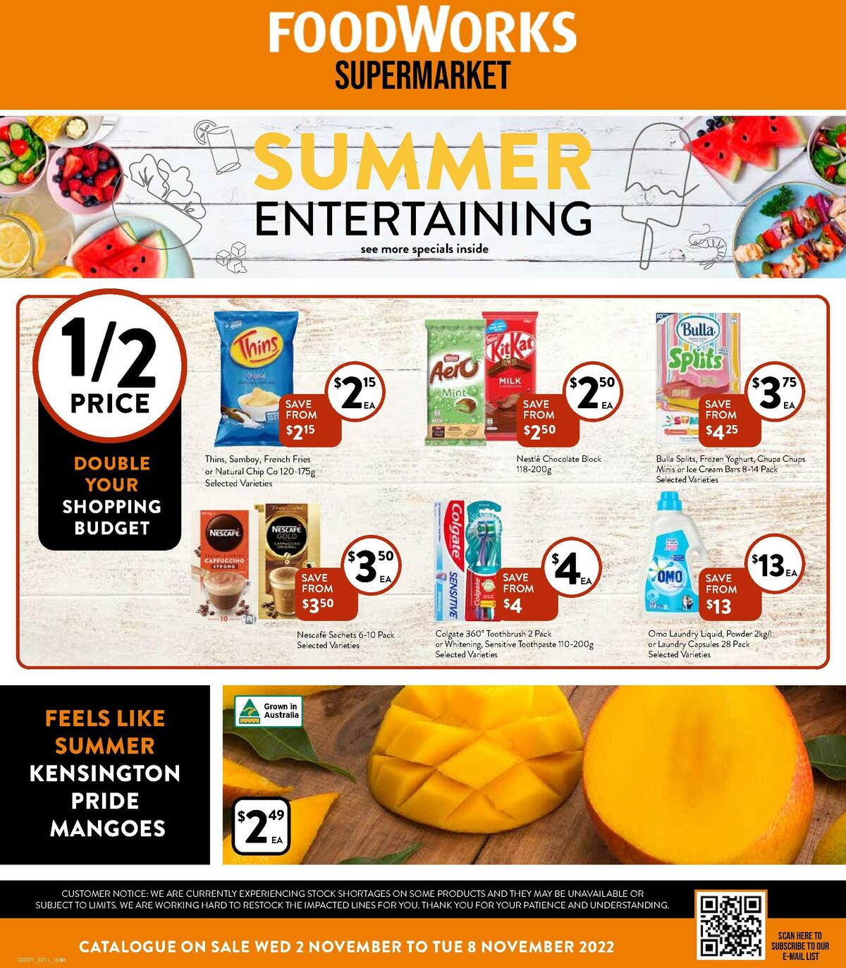 FoodWorks Supermarket Catalogues from 2 November