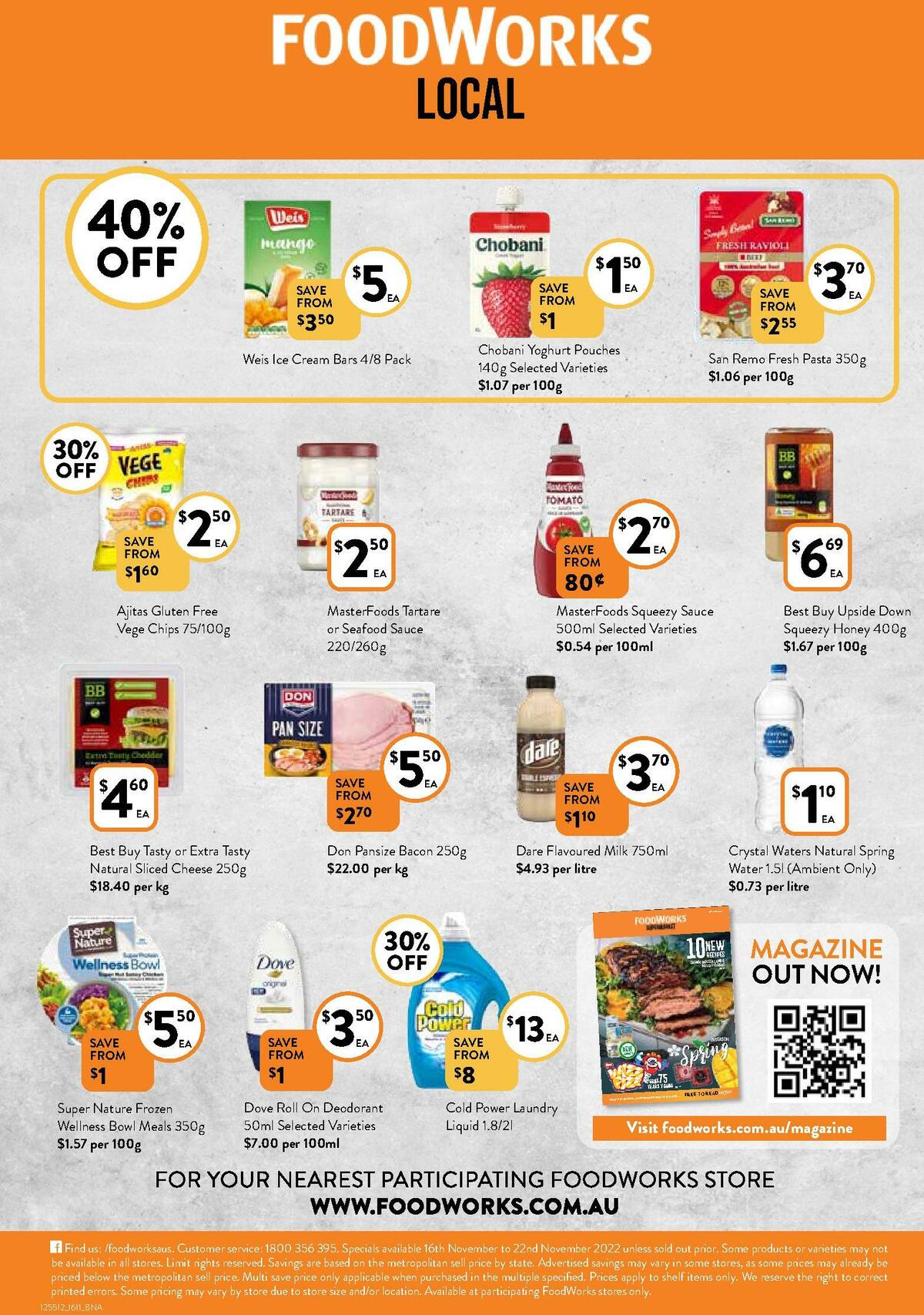 FoodWorks Catalogues from 16 November