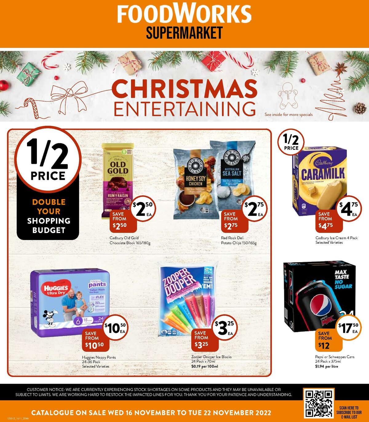 FoodWorks Supermarket Catalogues from 16 November