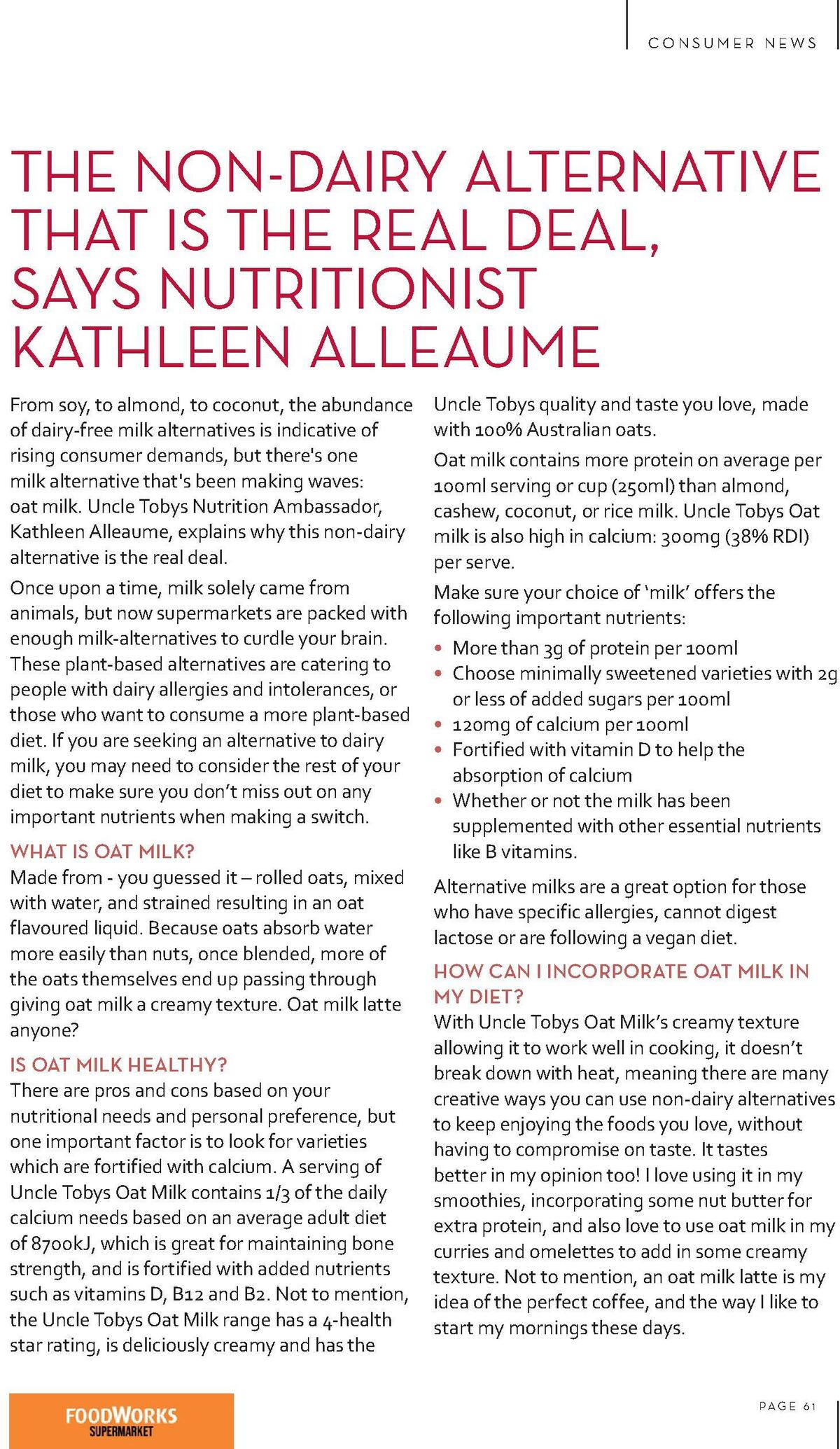 FoodWorks Magazine December Catalogues from 1 December