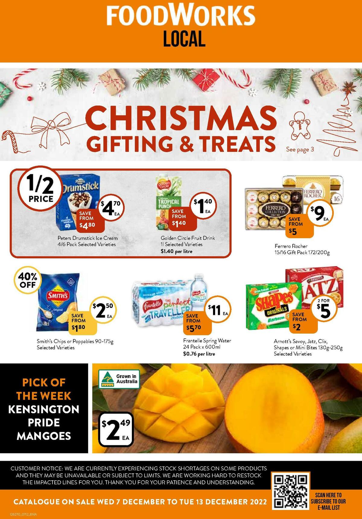 FoodWorks Catalogues from 7 December