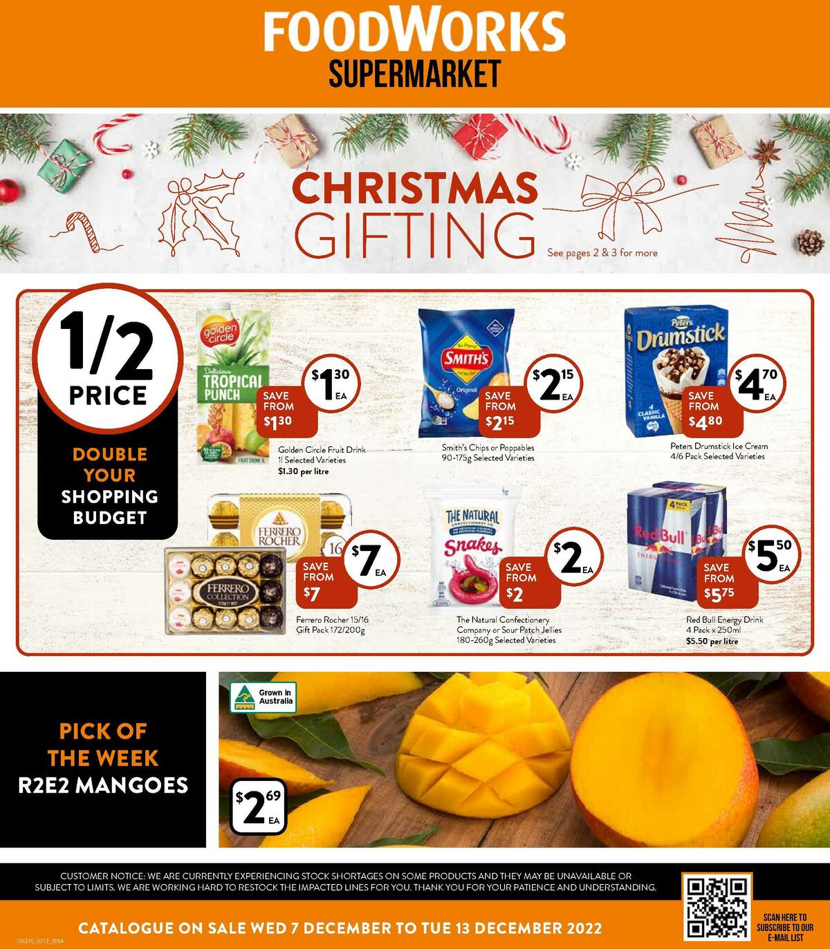 FoodWorks Supermarket Catalogues from 7 December