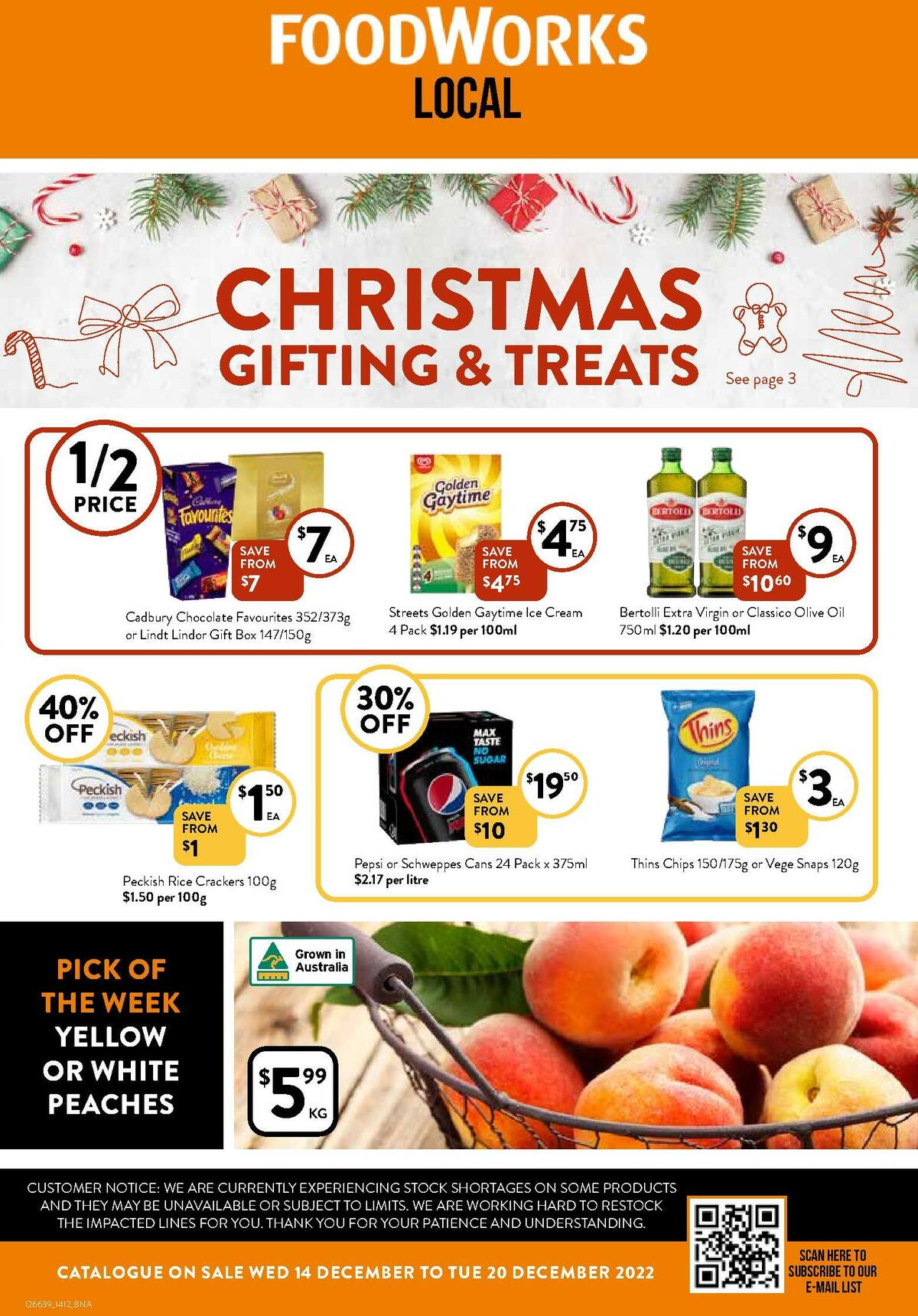 FoodWorks Catalogues from 14 December