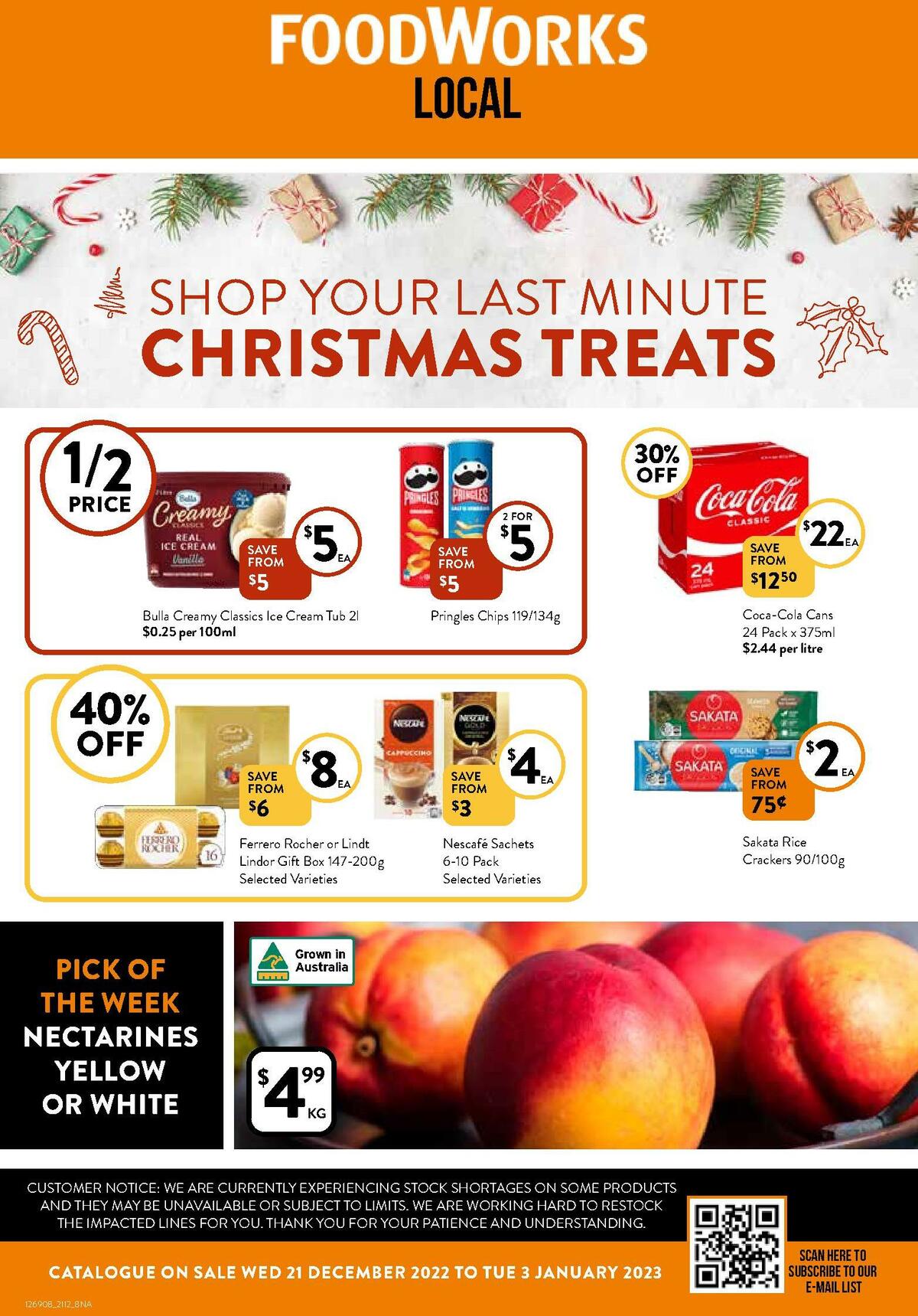 FoodWorks Catalogues from 21 December