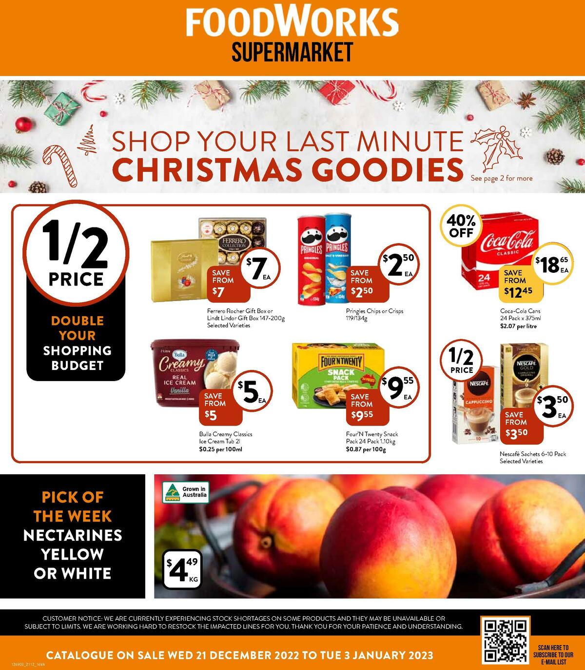FoodWorks Supermarket Catalogues from 21 December