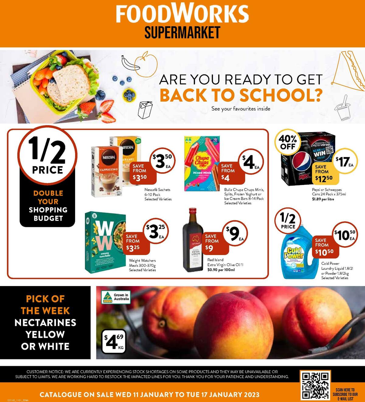 FoodWorks Supermarket Catalogues from 11 January