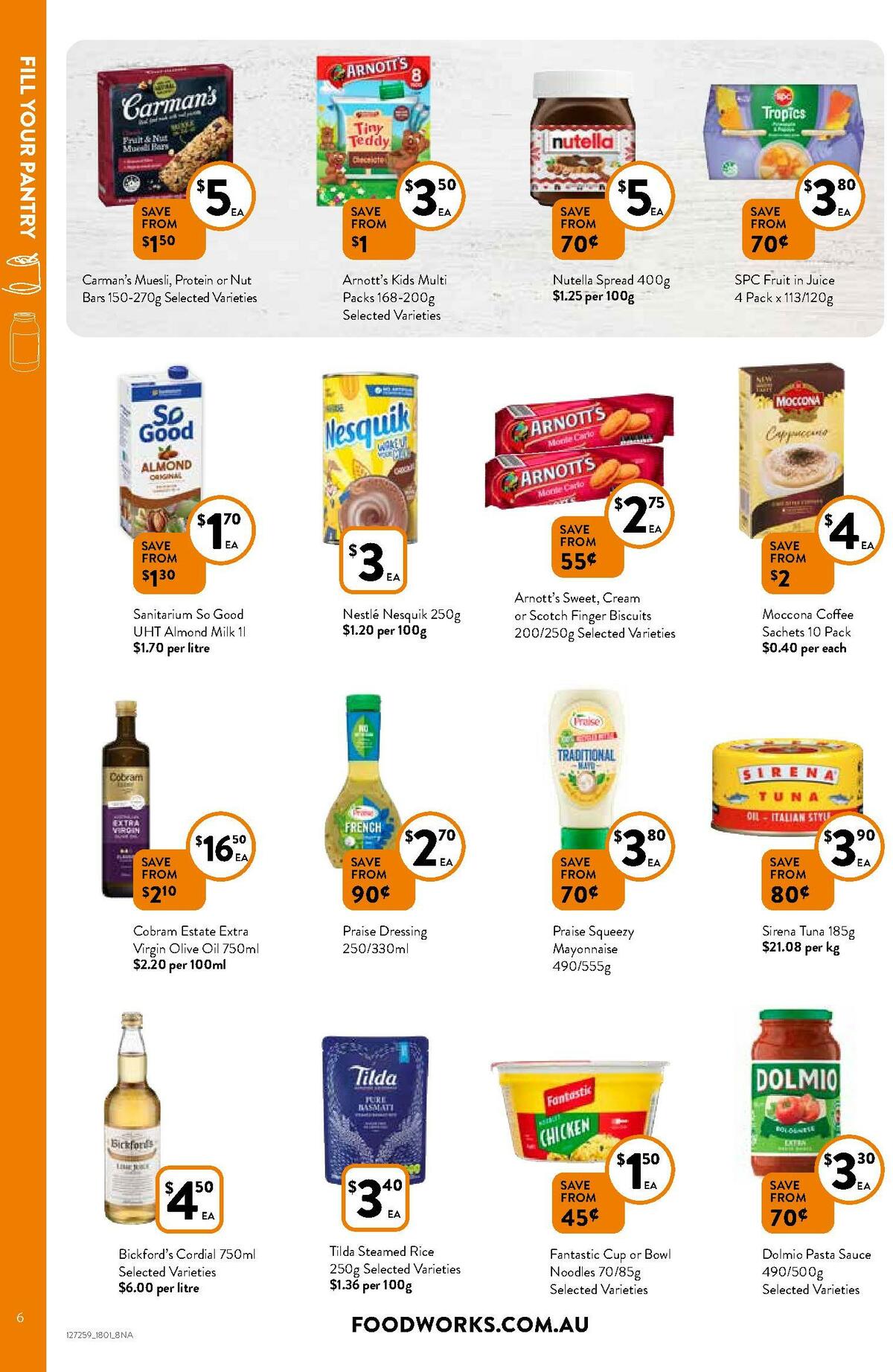 FoodWorks Catalogues from 18 January