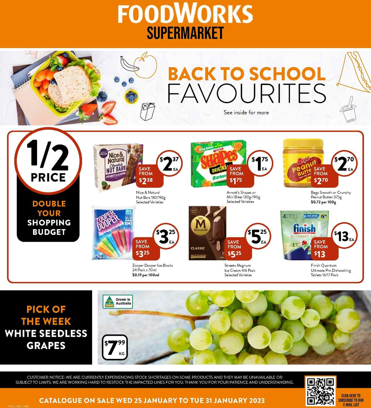 FoodWorks Supermarket Catalogues from 25 January