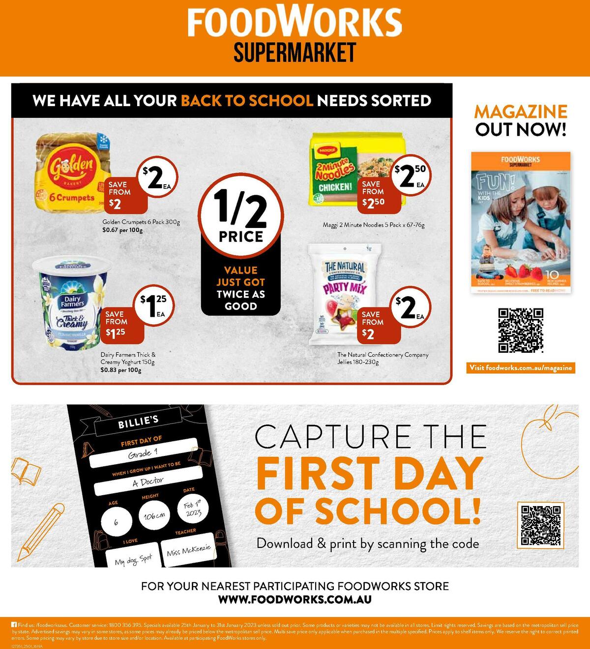 FoodWorks Supermarket Catalogues from 25 January