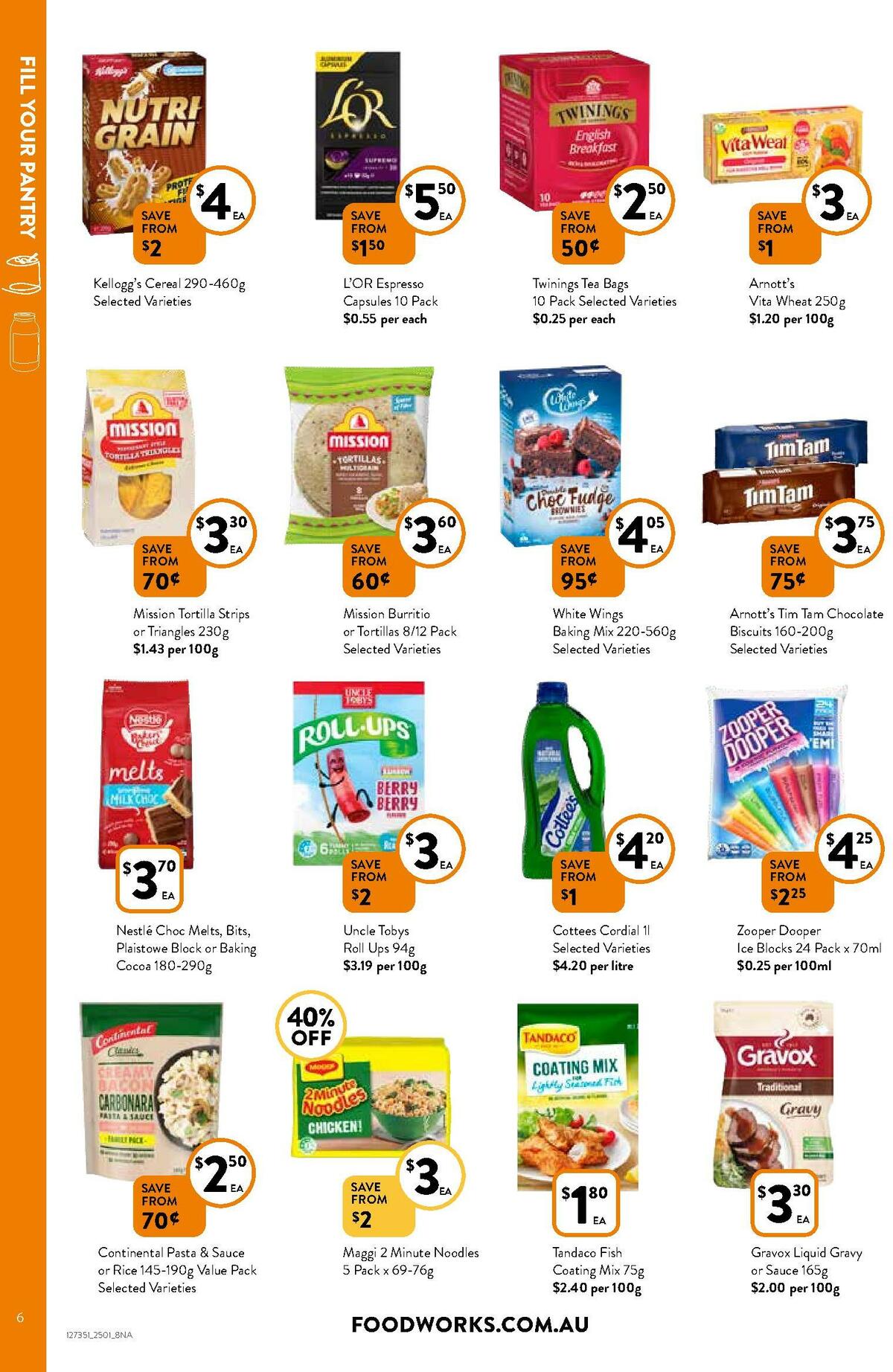 FoodWorks Catalogues from 25 January