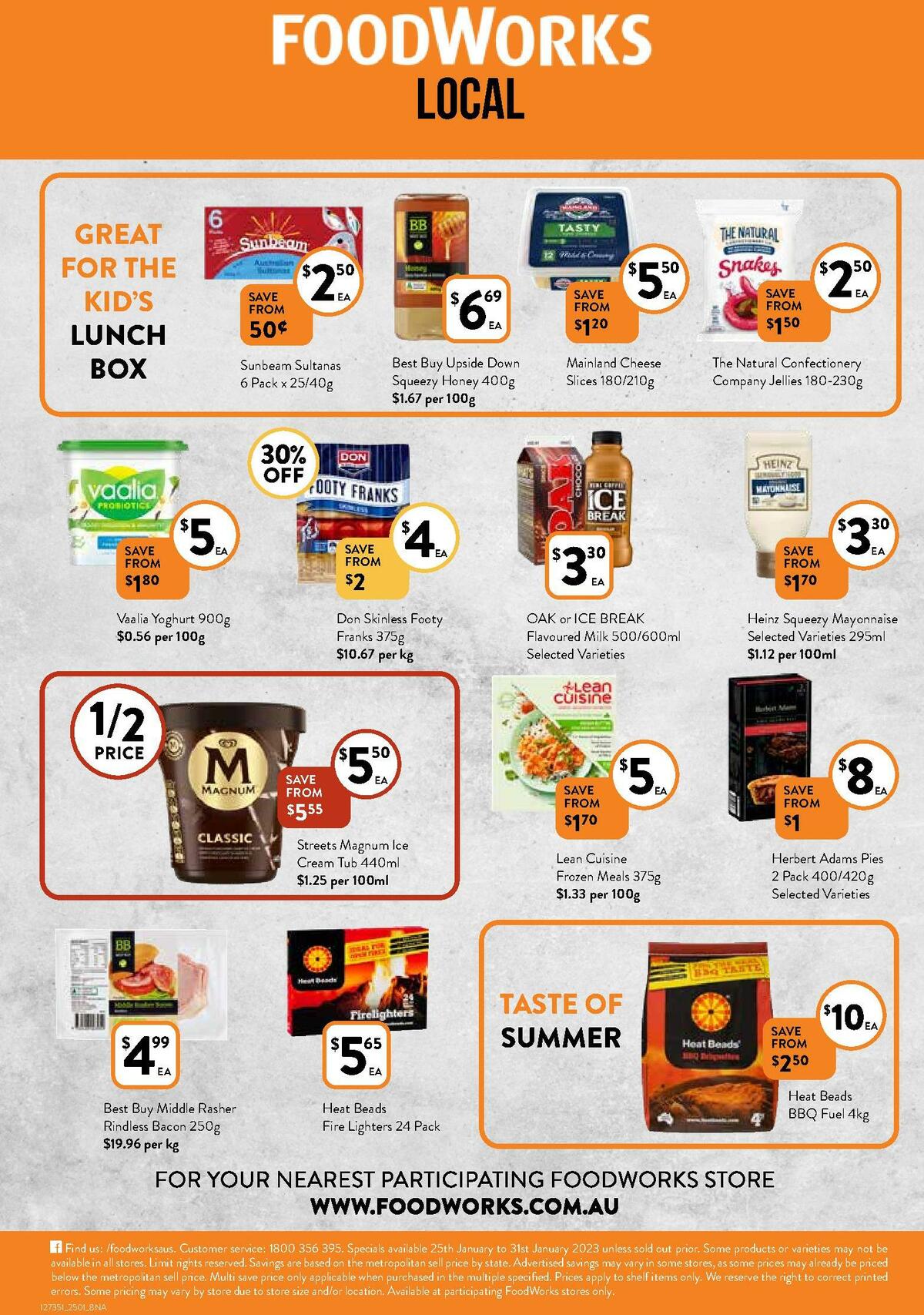 FoodWorks Catalogues from 25 January