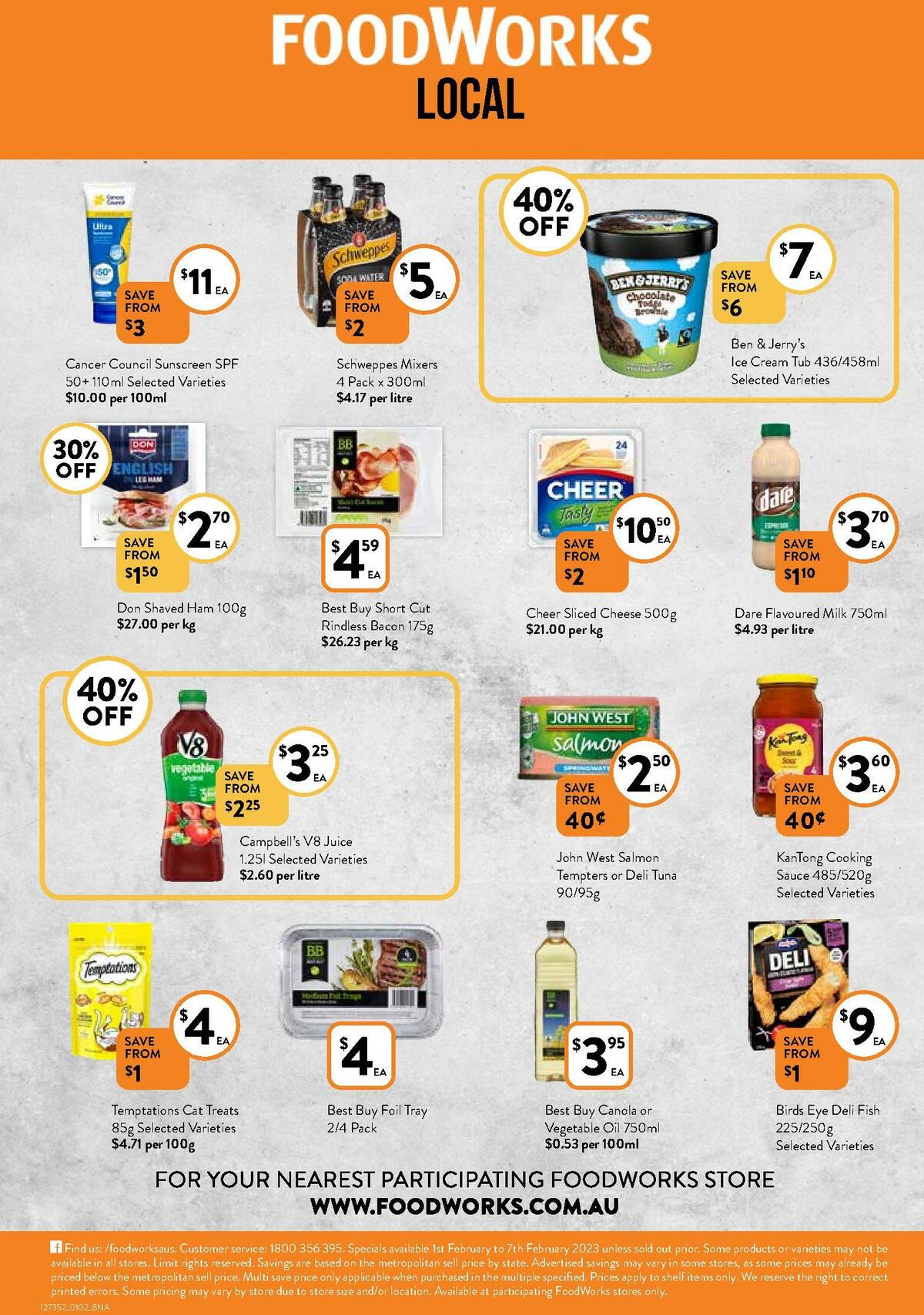 FoodWorks Catalogues from 1 February