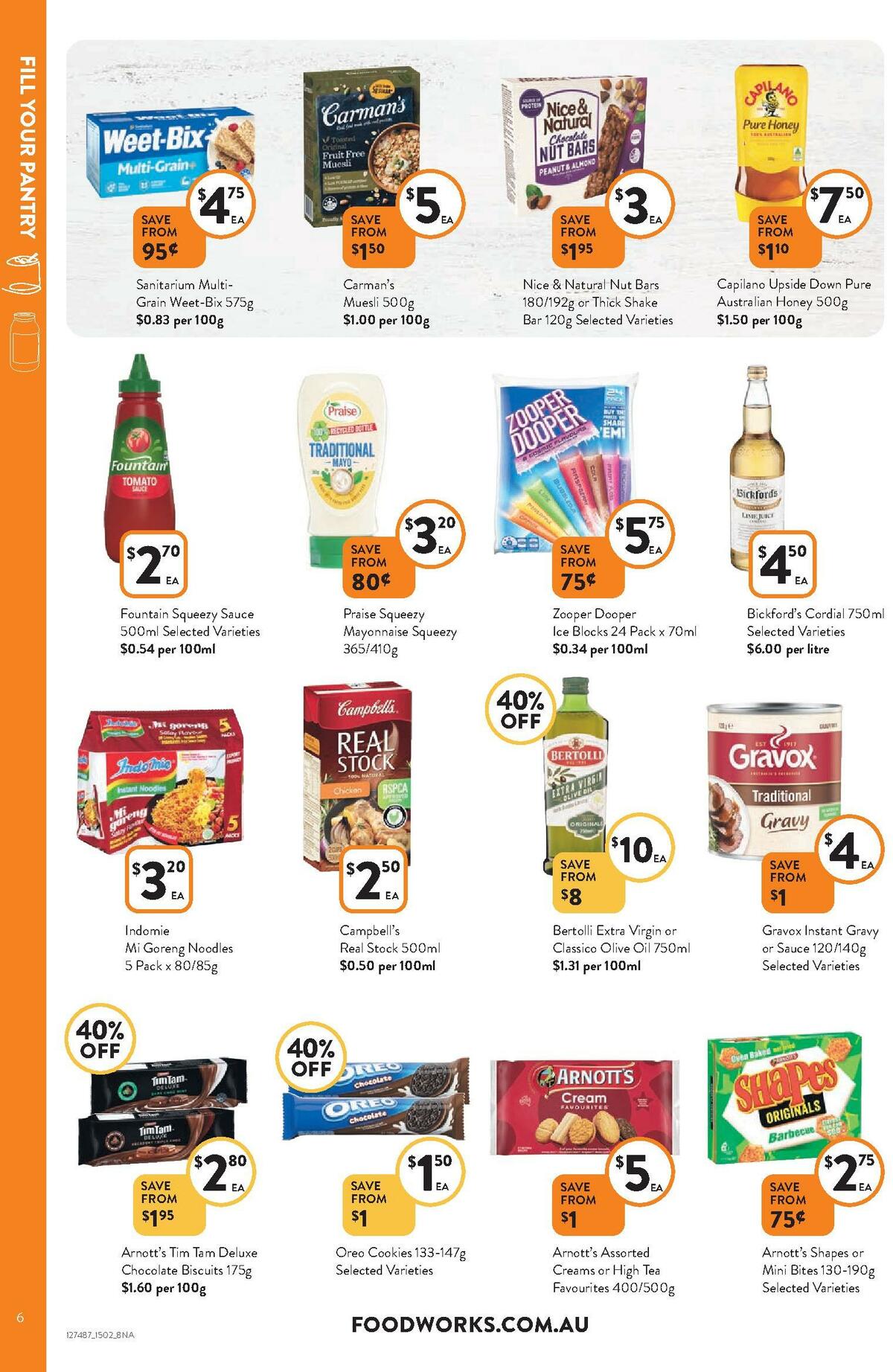FoodWorks Catalogues from 15 February