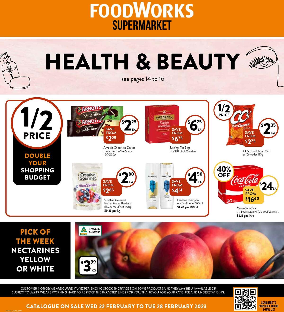 FoodWorks Supermarket Catalogues from 22 February