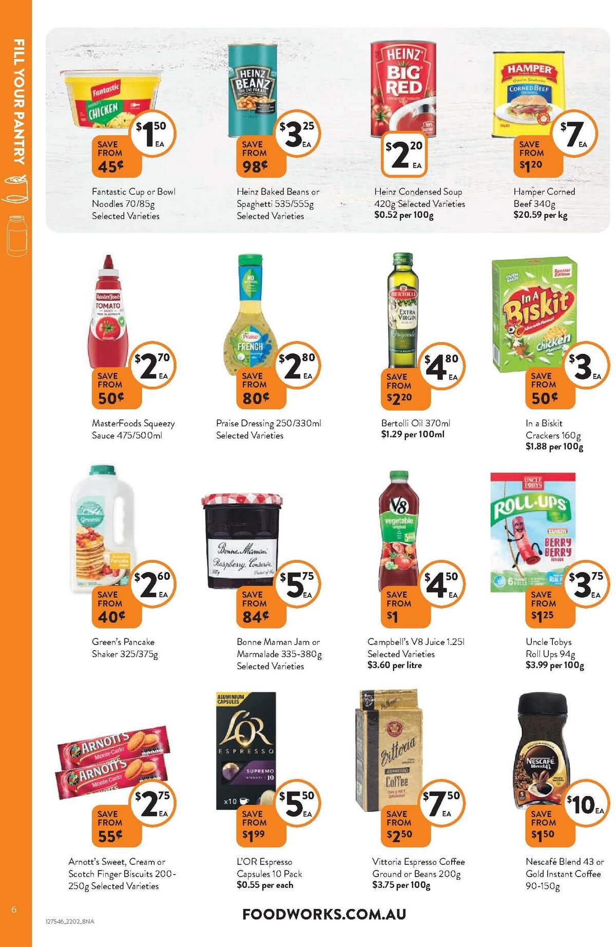 FoodWorks Catalogues from 22 February