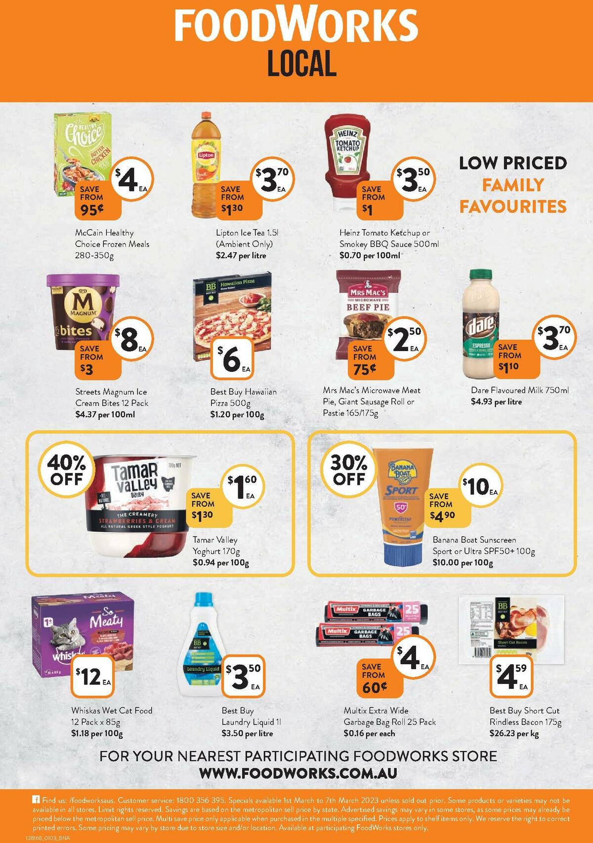 FoodWorks Catalogues from 1 March