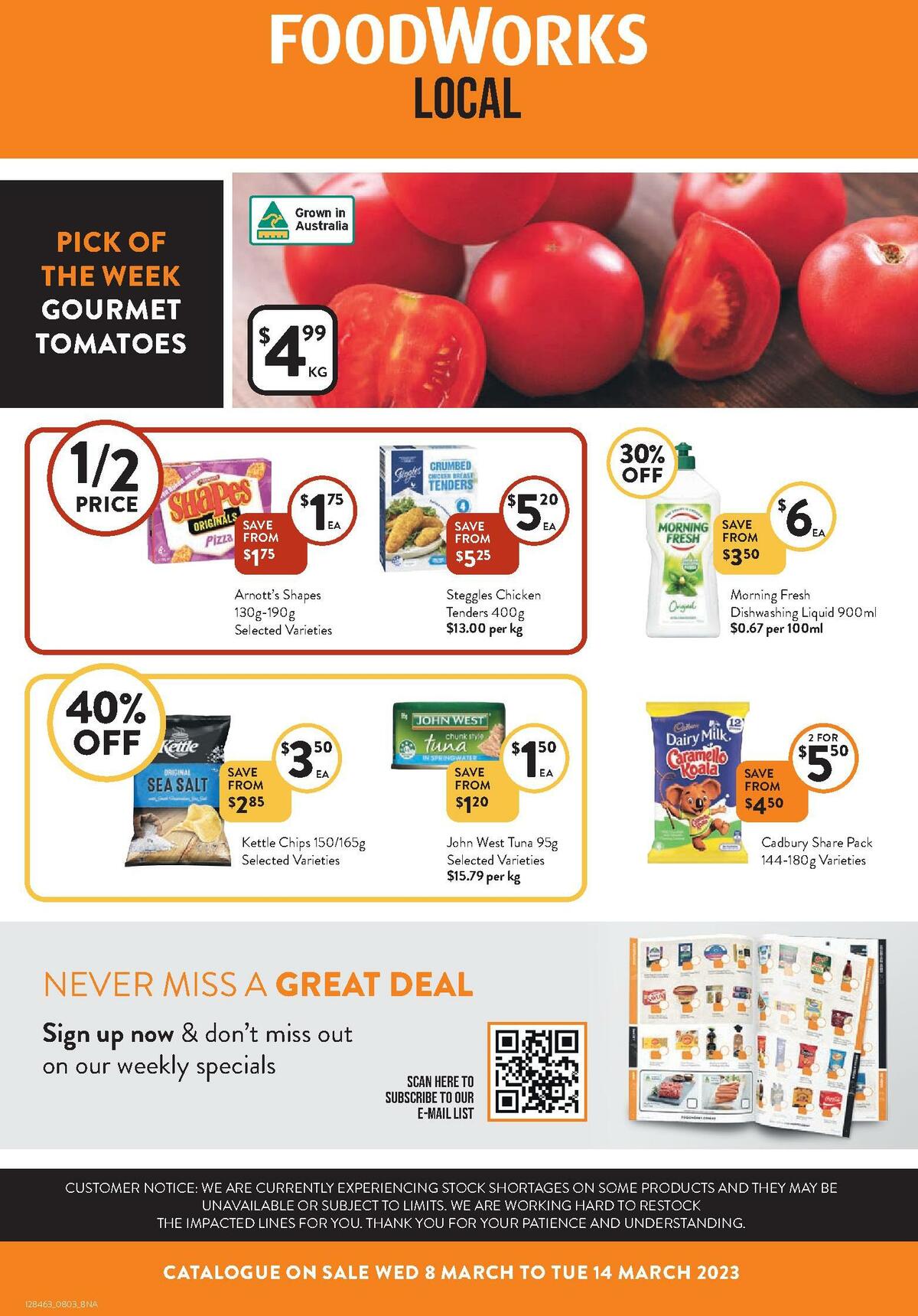 FoodWorks Catalogues from 8 March