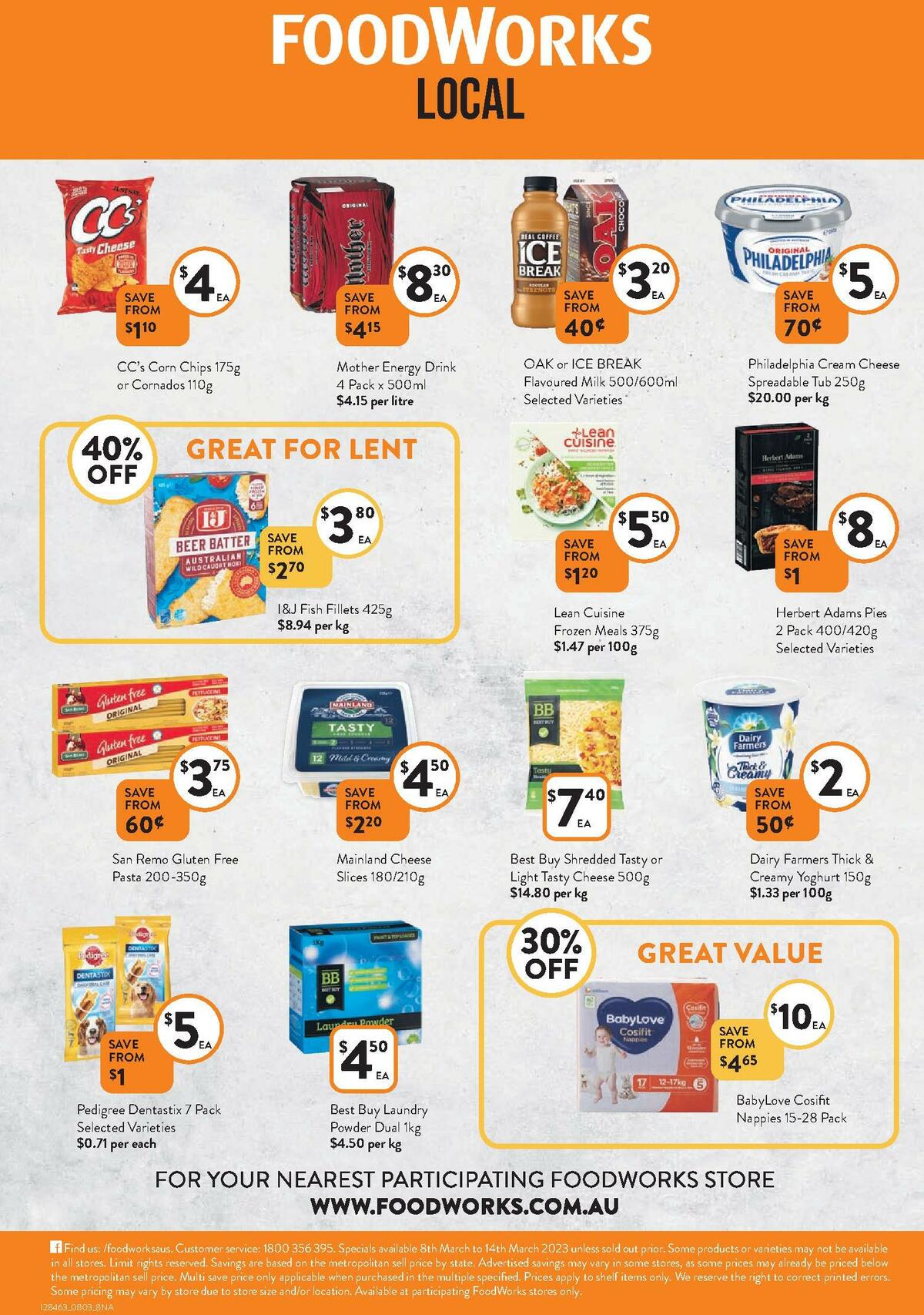 FoodWorks Catalogues from 8 March