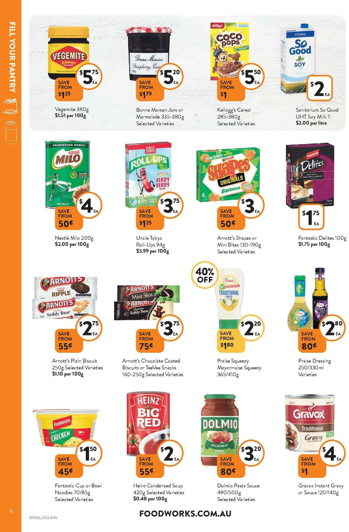 FoodWorks Catalogues from 22 March