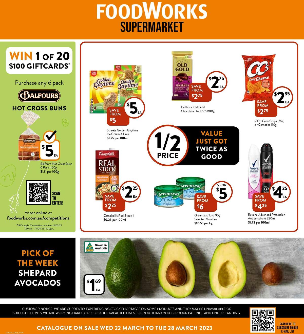 FoodWorks Supermarket Catalogues from 22 March