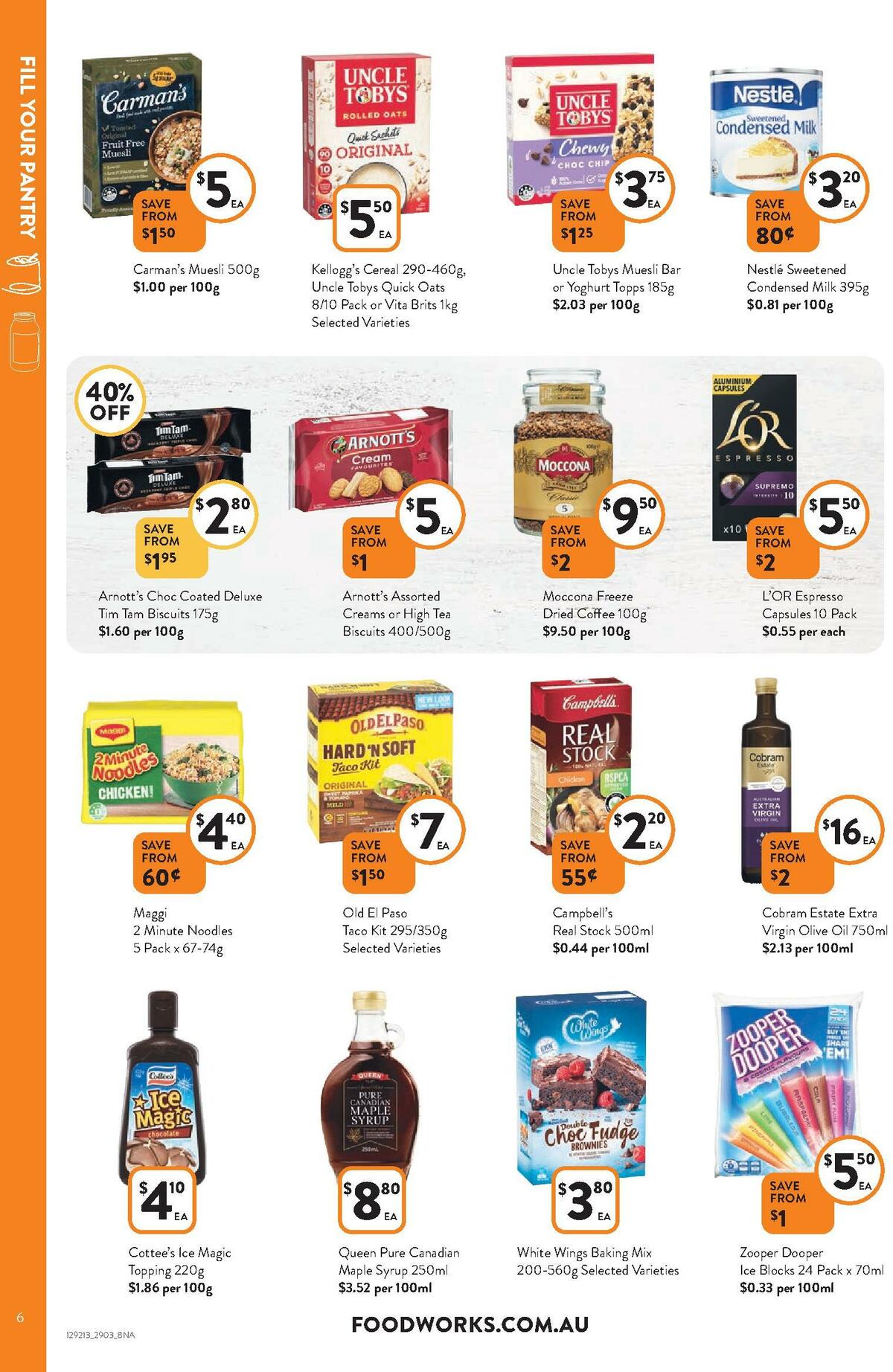 FoodWorks Catalogues from 29 March