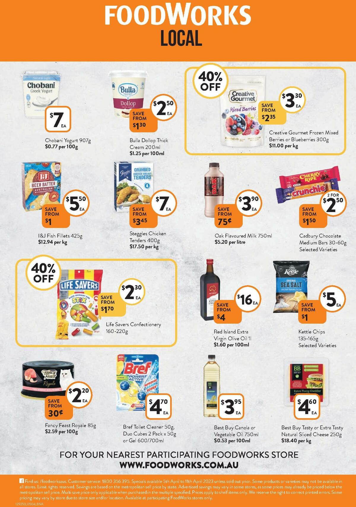 FoodWorks Catalogues from 5 April