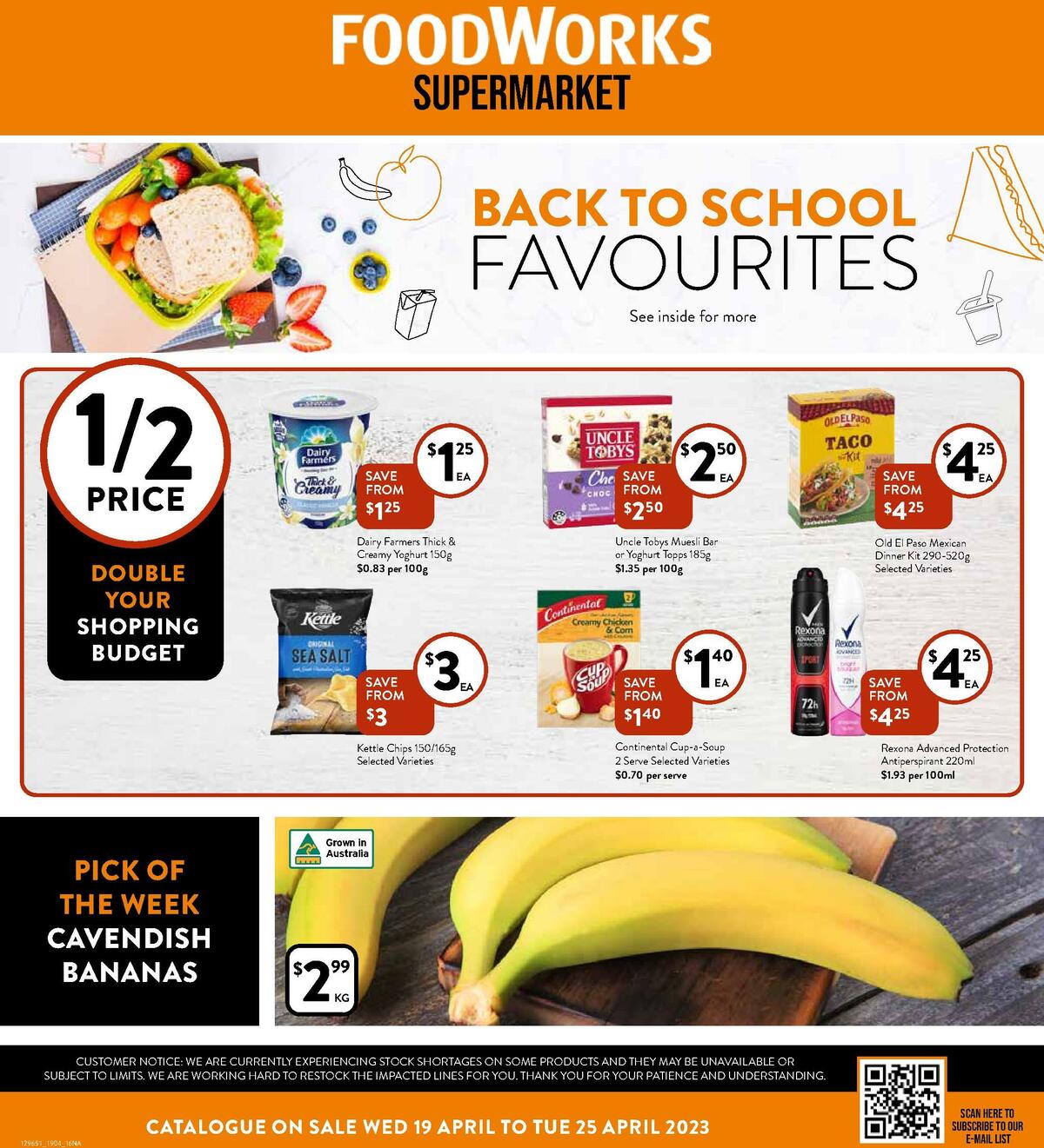 FoodWorks Supermarket Catalogues from 19 April