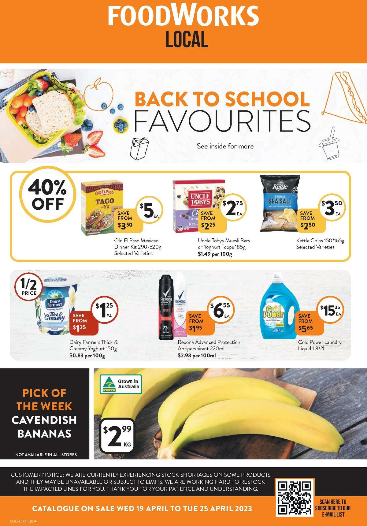 FoodWorks Catalogues from 19 April