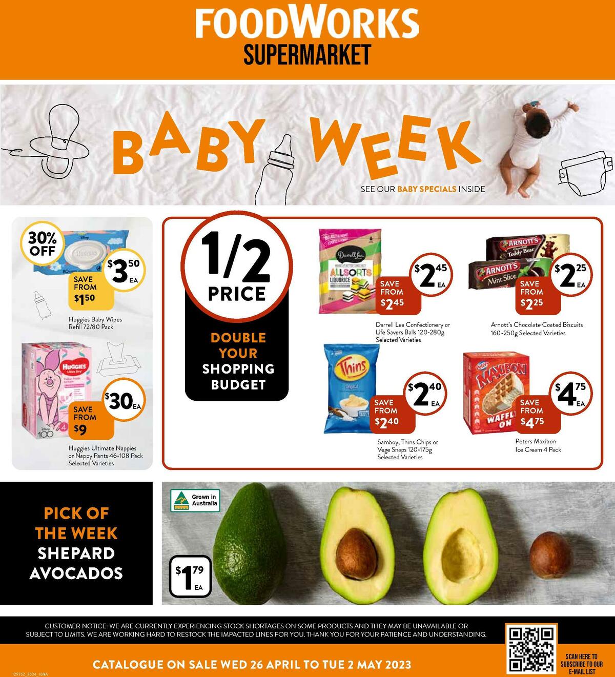 FoodWorks Supermarket Catalogues from 26 April
