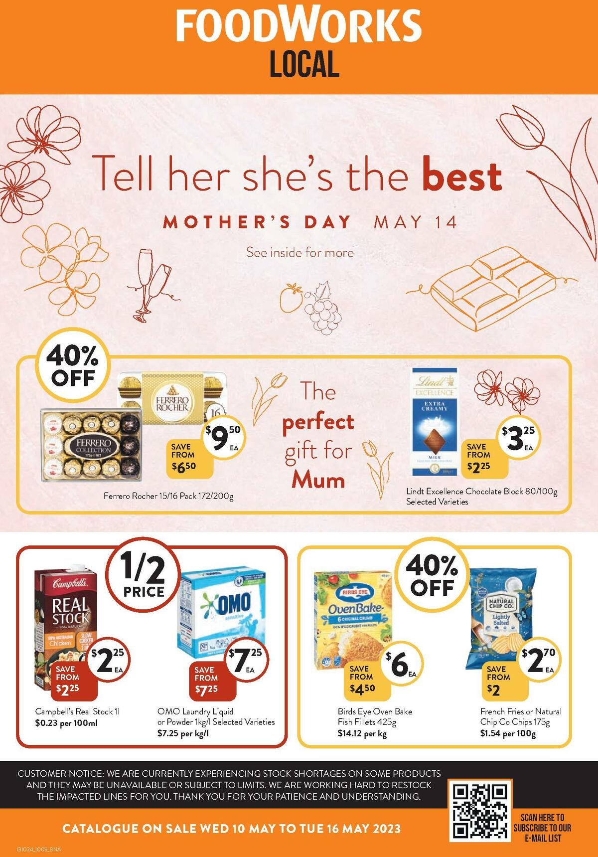 FoodWorks Catalogues from 10 May