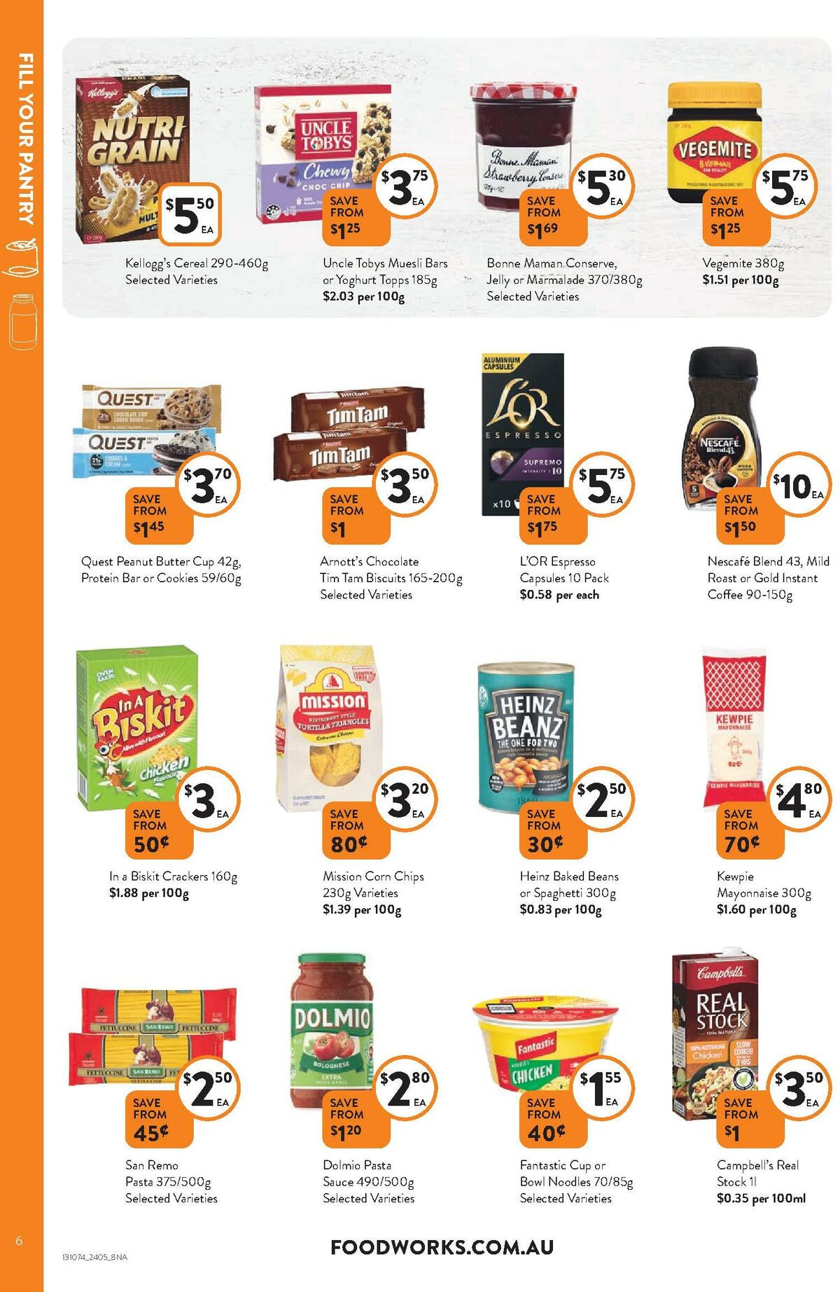 FoodWorks Catalogues from 24 May