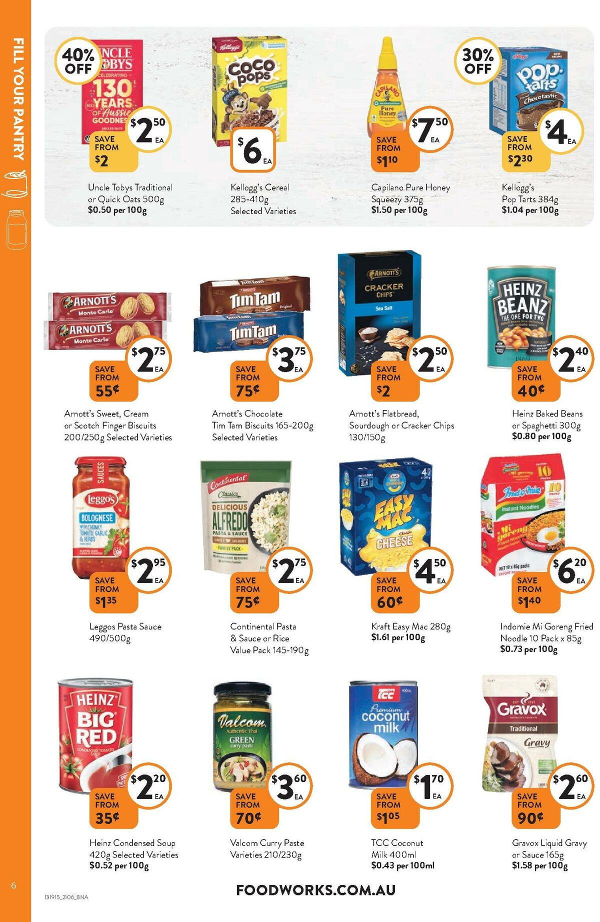 FoodWorks Catalogues from 21 June