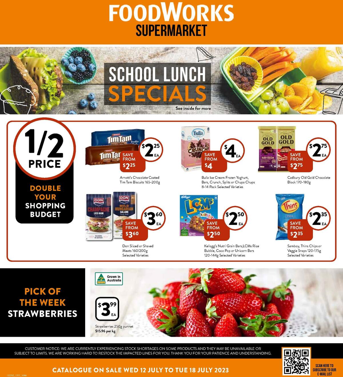 FoodWorks Supermarket Catalogues from 12 July