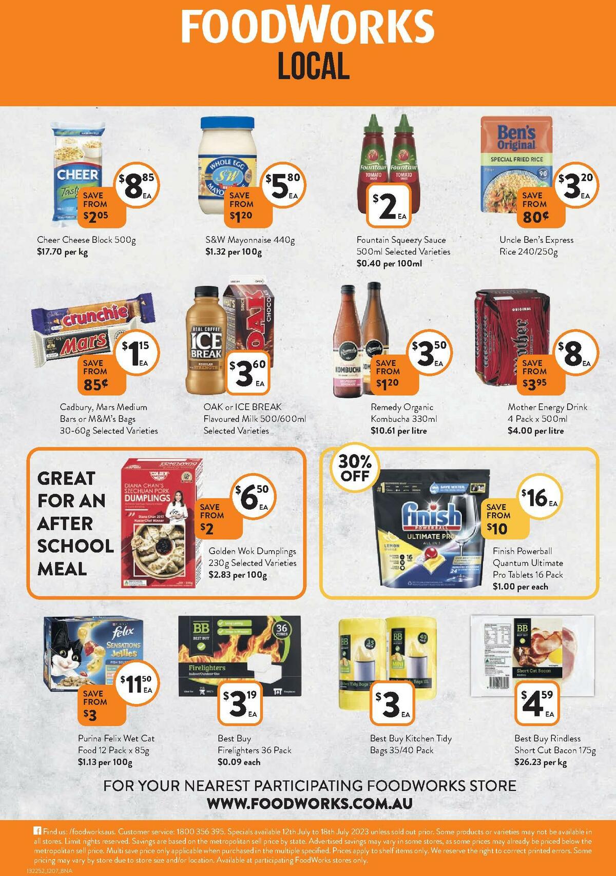 FoodWorks Catalogues from 12 July