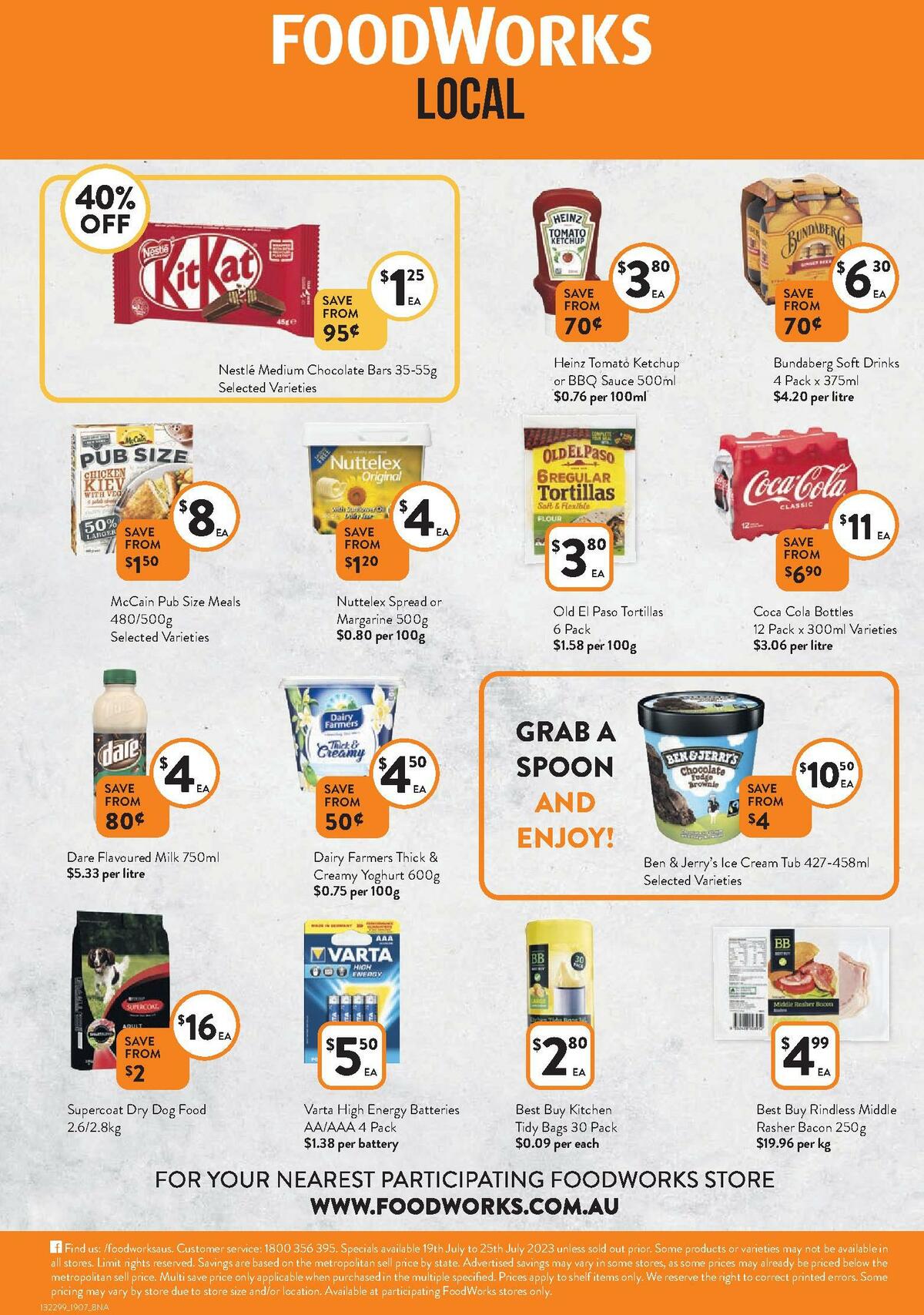 FoodWorks Catalogues from 19 July