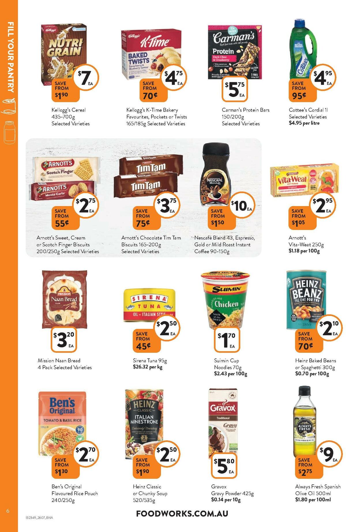 FoodWorks Catalogues from 26 July