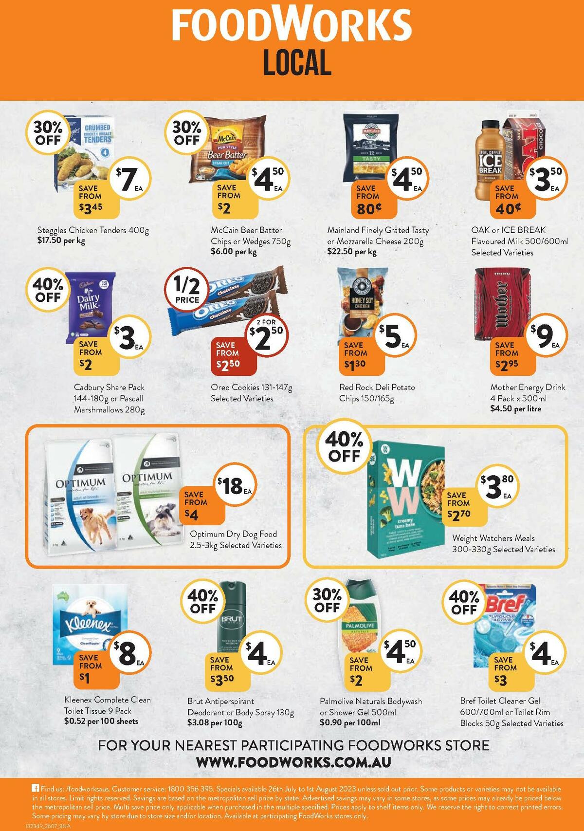 FoodWorks Catalogues from 26 July