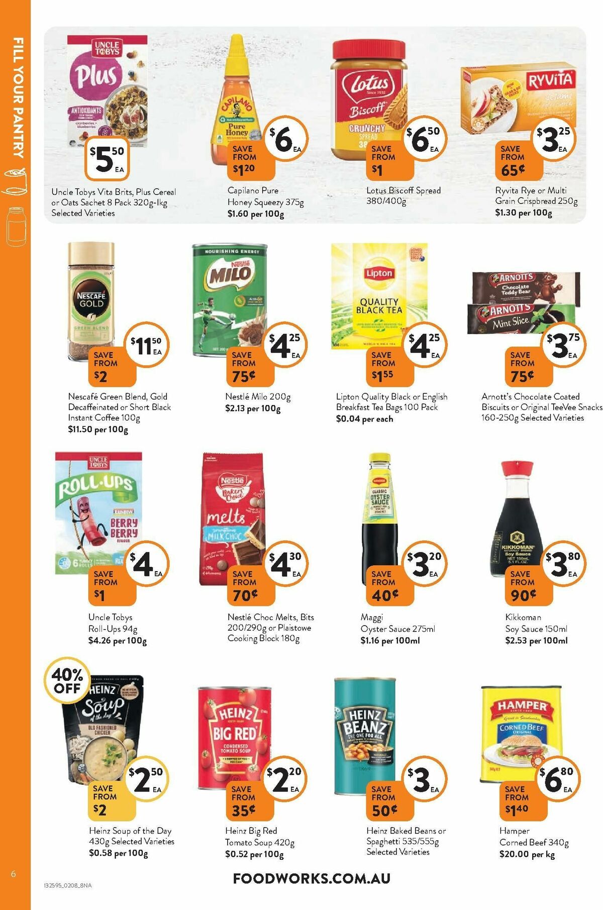 FoodWorks Catalogues from 2 August