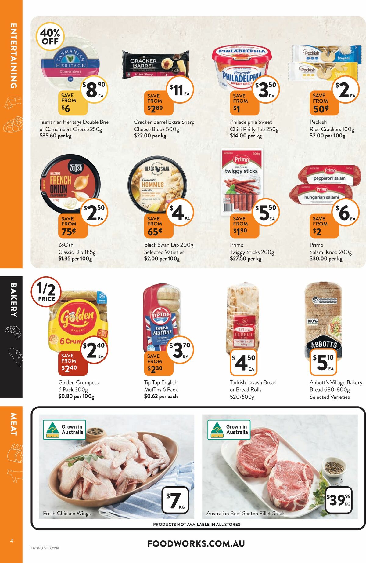 FoodWorks Catalogues from 9 August