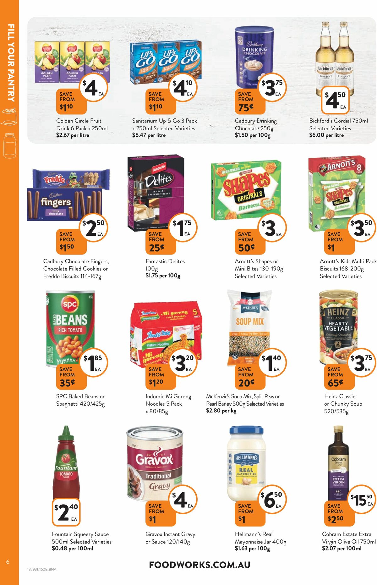 FoodWorks Catalogues from 16 August
