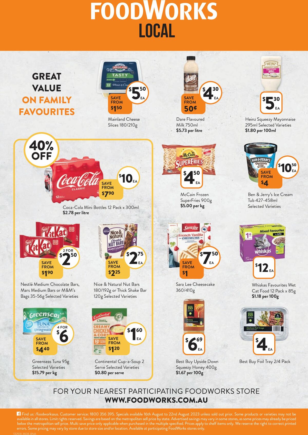 FoodWorks Catalogues from 16 August