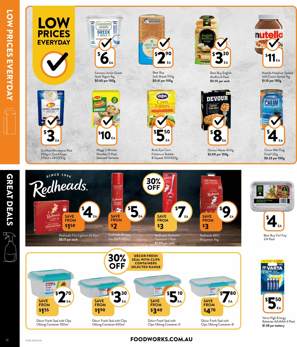 FoodWorks Supermarket Catalogues from 16 August