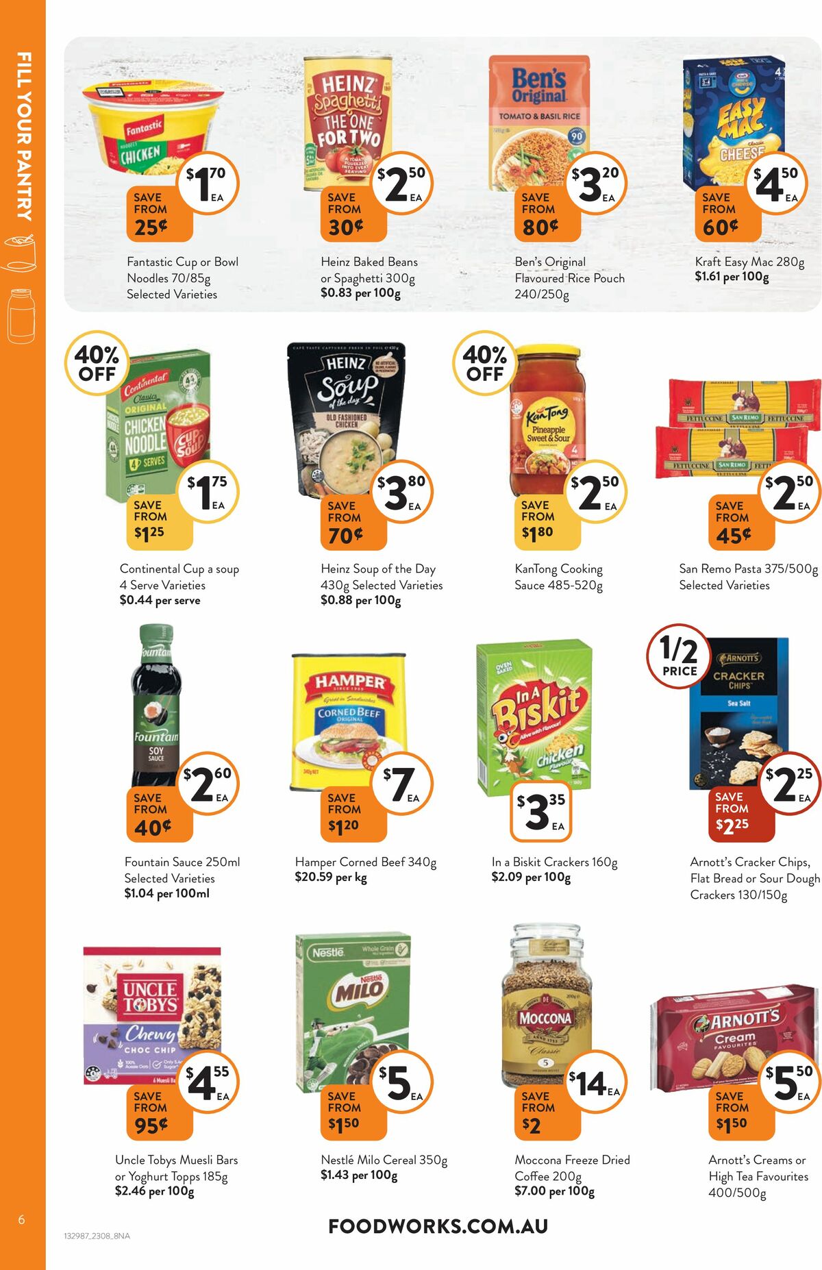 FoodWorks Catalogues from 23 August