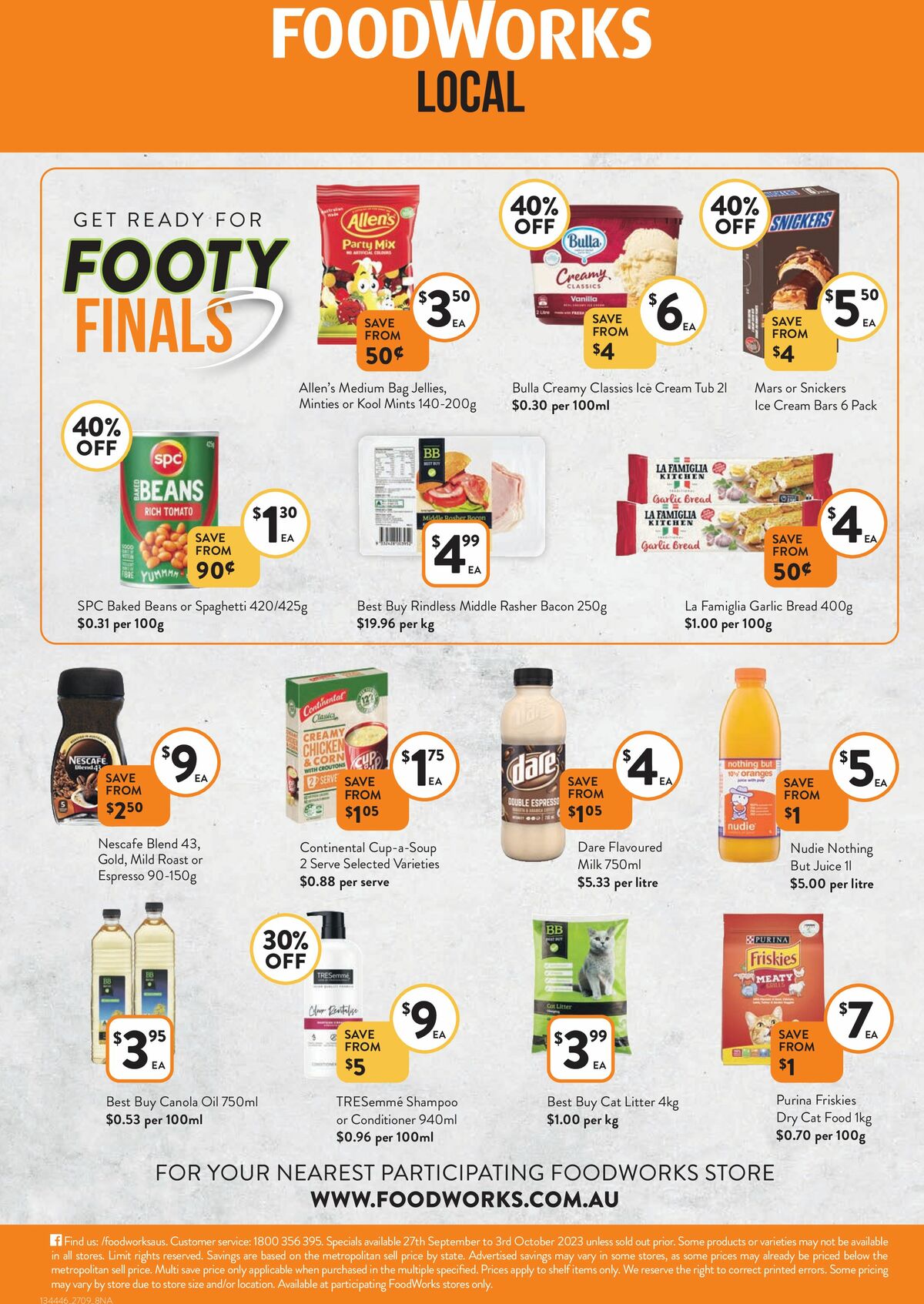 FoodWorks Catalogues from 27 September