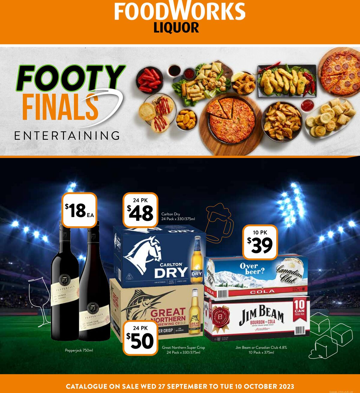 FoodWorks Footy Finals Entertaining Catalogues from 27 September