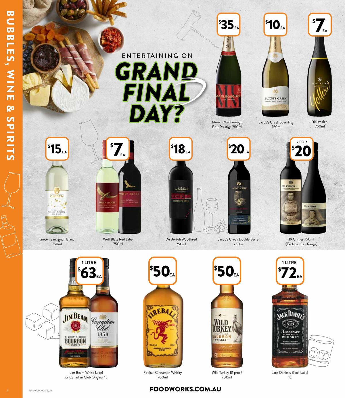 FoodWorks Footy Finals Entertaining Catalogues from 27 September