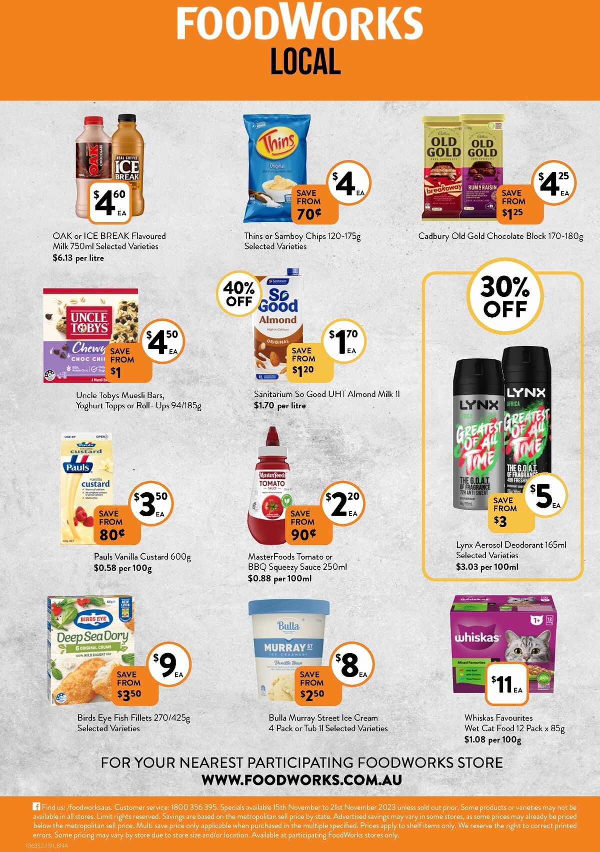 FoodWorks Catalogues from 15 November