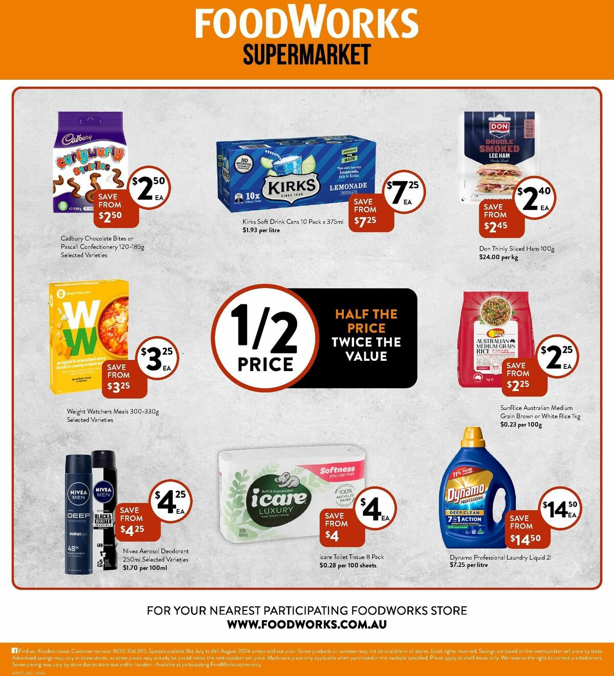 FoodWorks Supermarket Catalogues from 31 July